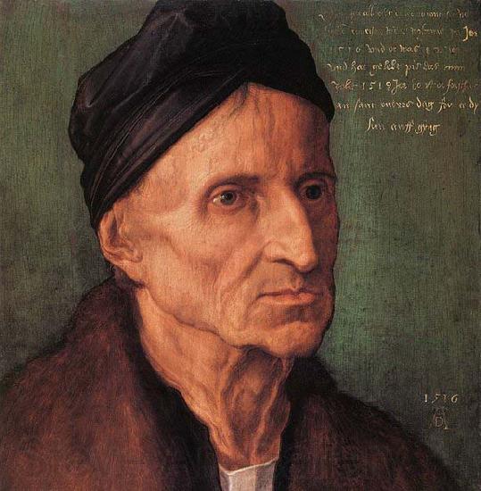 Albrecht Durer Portrait of Michael Wolgemut Norge oil painting art